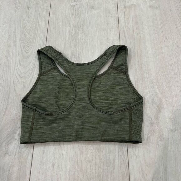 Peloton Nike Spirit Swoosh Sports Bra Olive (Green) Sz M - Picture 2 of 6